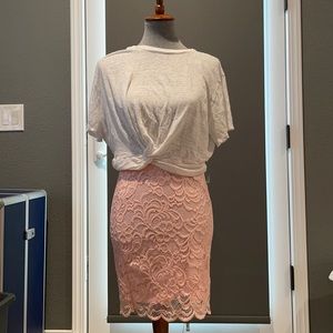 AMBIANCE BRAND LIGHT PINK SKIRT